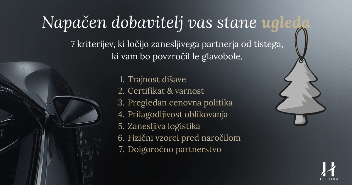 Veleprodaja osvežilcev za avto: Kako izbrati partnerja, ki vas ne bo pustil na cedilu